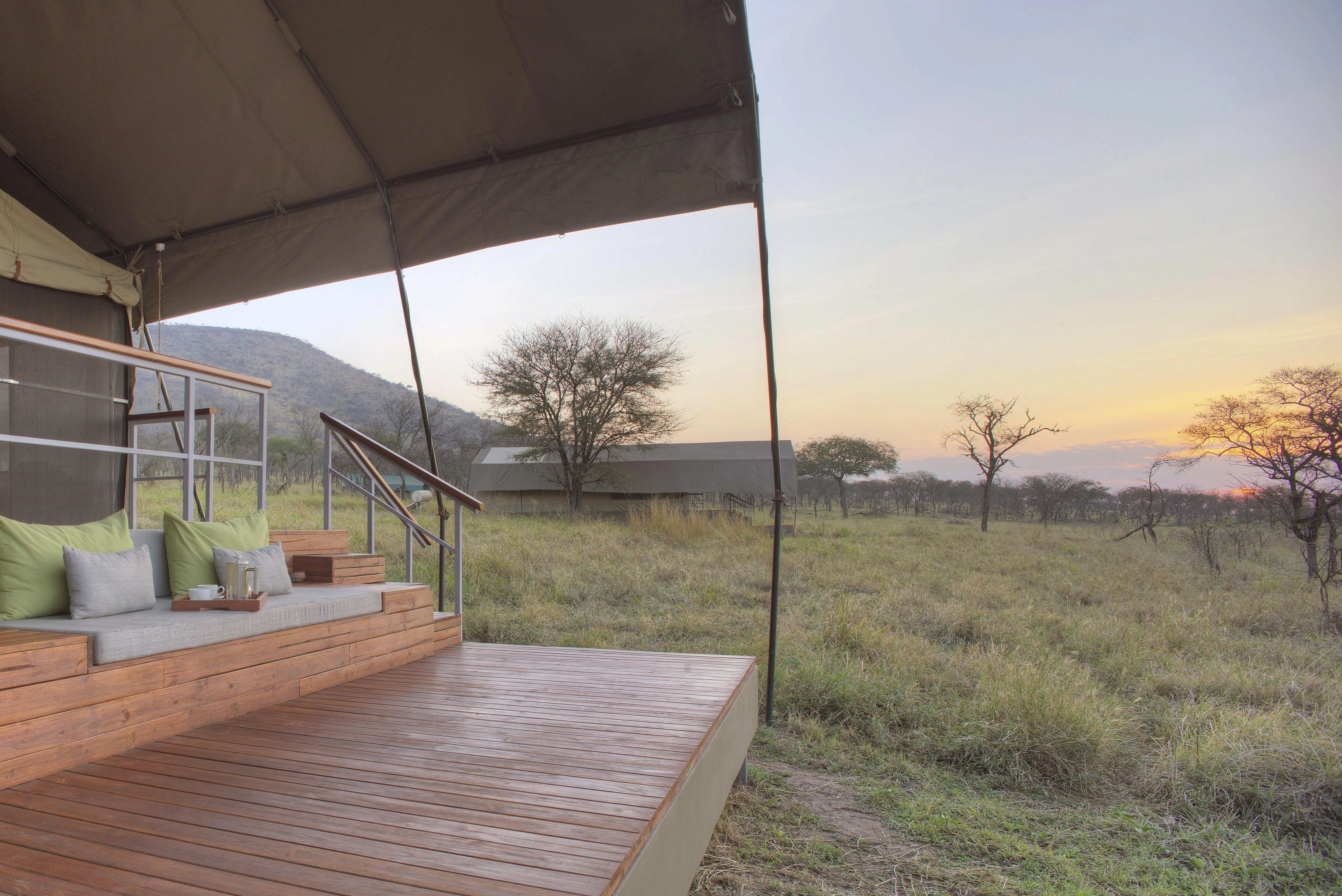 Northern Serengeti migration landscape during river crossing season